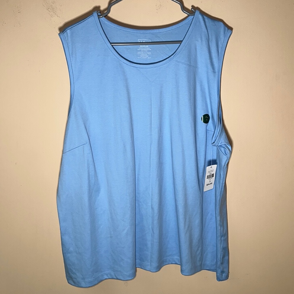 NWT Lands End blue sleeveless tank top